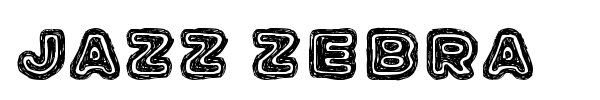 Jazz Zebra font preview